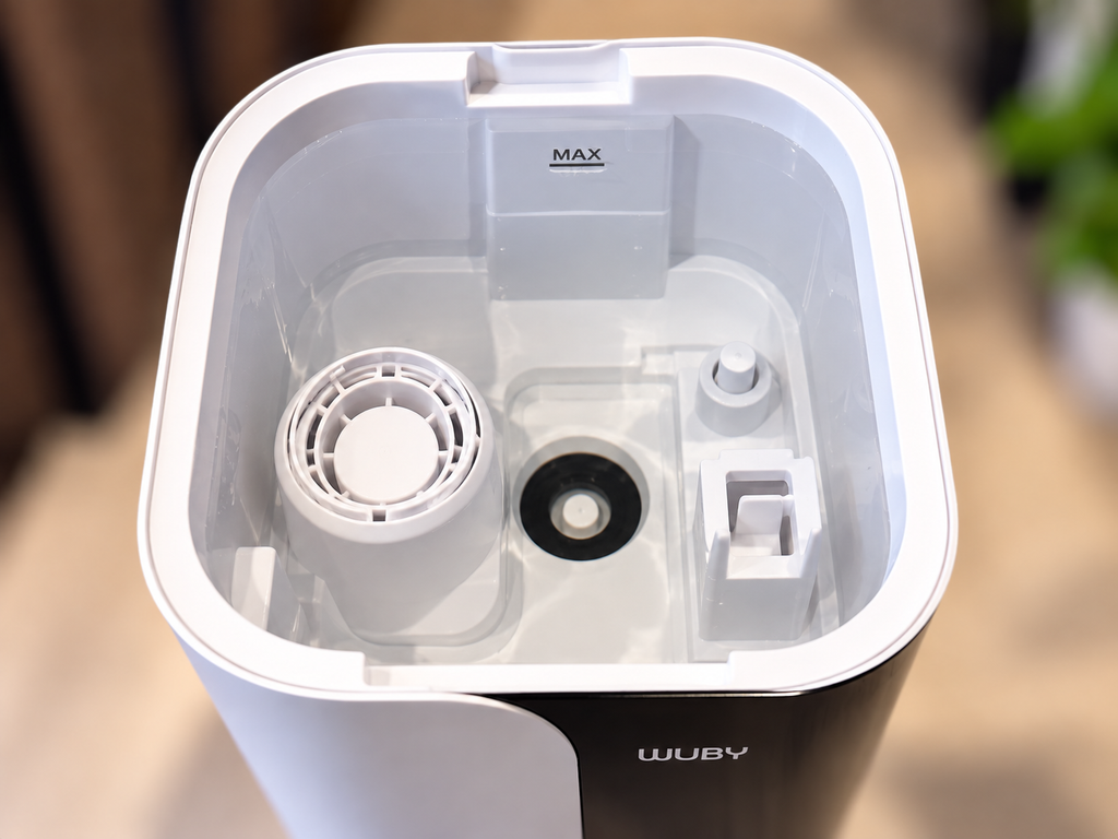 Piddiy 6L加湿器のタンク内部とお手入れ部分