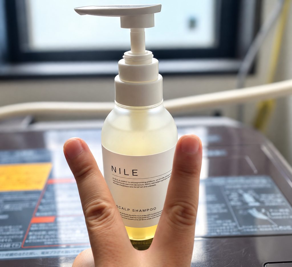 NILE濃密泡スカルプシャンプーを約2か月使用した実物
